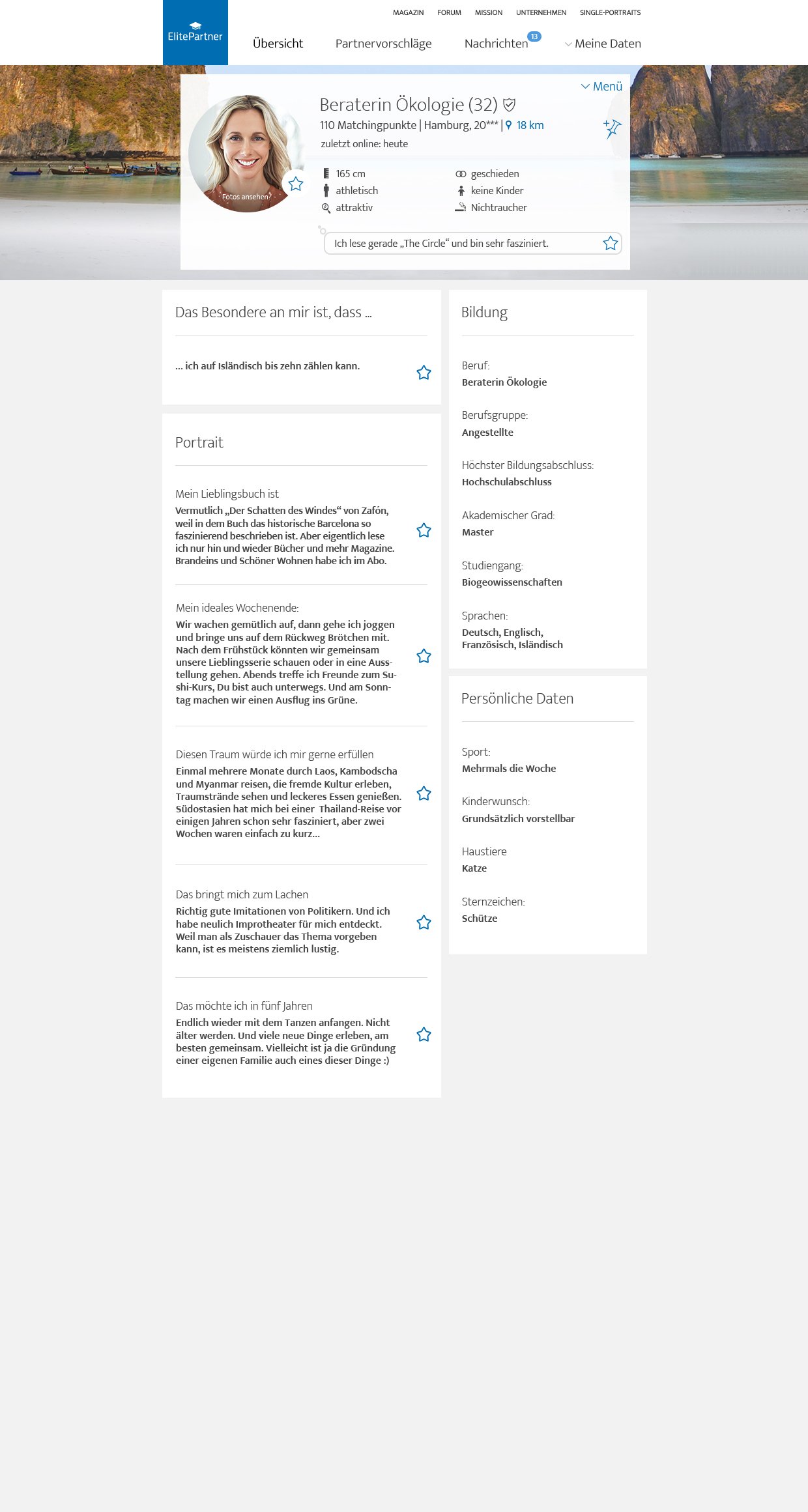 Elitepartner mein profil Elitepartner mein profil